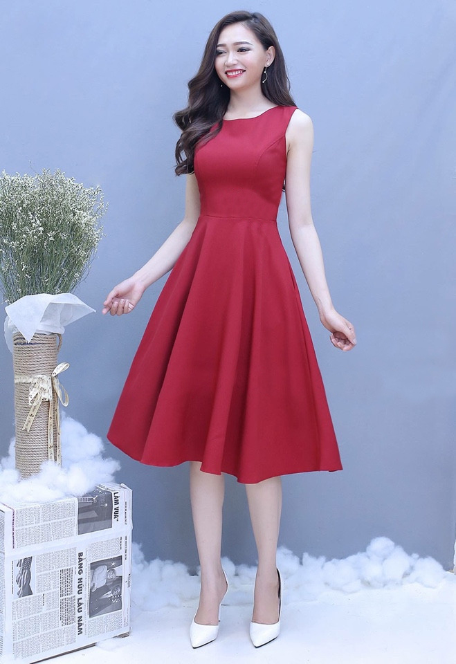 Tổng hợp Váy Xoè Dài Liền Thân giá rẻ, bán chạy tháng 3/2024 - Mua Thông  Minh
